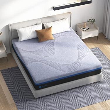 Imagem de Colchão Queen Queen Size 2 polegadas Queen Size Mattress in a Box, Avenco 2 Foam Layers Gel Memory Foam Mattress Queen para resfriamento, suporte e alívio de pressão, 10 anos de suporte