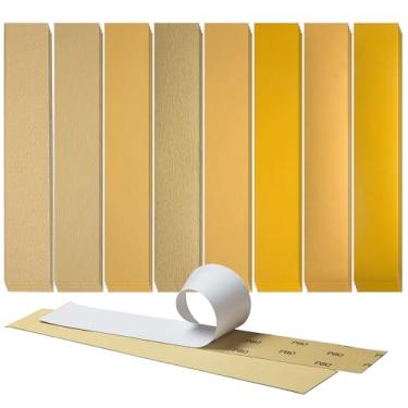 Imagem de S SATC 2-3/4" X 16-1/2" Psa Longboard Lixa Folhas 40Pcs Long Board Lixa Papel 40/80/120/220/320/400/600/800 Variedade De Grãos Para Marcenaria, Automotivo, Bloco De Lixamento Manual