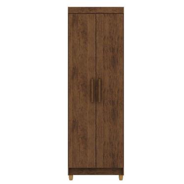 Imagem de Armário Multiuso 2 Portas 5 Prateleiras Lina Imbuia Rústico