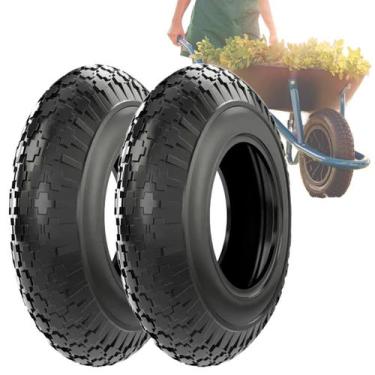 Imagem de Par Pneus 3.258 Carrinho Mao Carriolas Aro 8 Camaras Ar - BTYRE