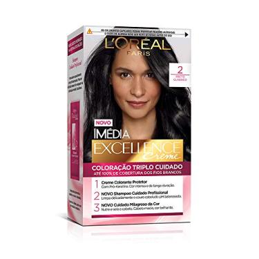 Imagem de Tintura Permanente L'Oréal Paris Imédia Excellence 2 Preto Clássico