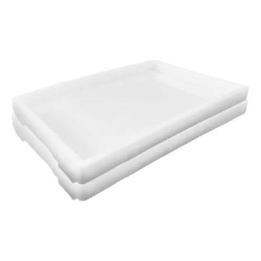 Imagem de 2 Bandejas Plastica Para Esfiha Salgados Esfirra Espilhável