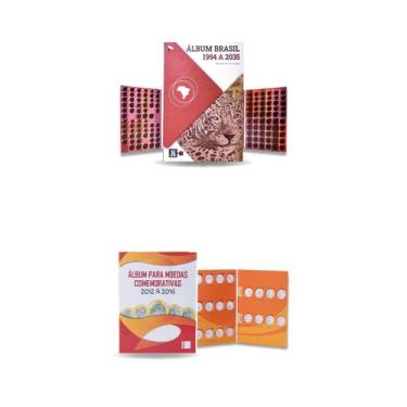 Imagem de 2 álbuns real 1994 a 2035 com jogos olímpicos rio 2016 - Numismática C