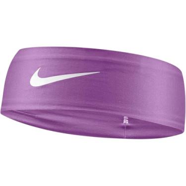Imagem de Nike Faixa de cabeça masculina Dri-Fit Fury Classic Rush Fúcsia/Branco BN3055-527