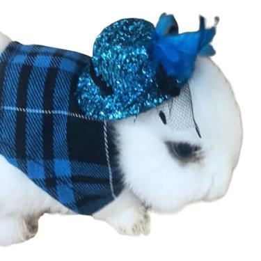 Imagem de Chapéu de Natal para animais pequenos, cachecol, Dia dos Namorados, conjunto de fantasias de Natal, cachecóis, roupas de animais pequenos para hamster, porquinho-da-índia, coelhinho, chinchila, ouriço