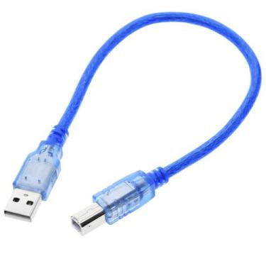 Imagem de Cabo USB Tipo A - B Compatível com Arduino Uno / Mega - CDR06