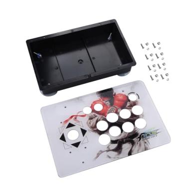 Imagem de NATEFEMIN Arcade Game Panel and Case DIY Set Kits Rocker Joystick DIY Cabinet for Arcade