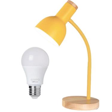 Imagem de Luminária Mesa Abajur 45Cm Articulada Flexível Silicone