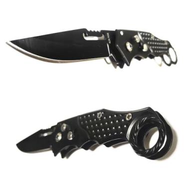 Imagem de Canivete Tático Saque Rápido Aço Faca Retrátil Camping Pesca camping use