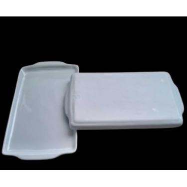 Imagem de KIT 2 TRAVESSAS/BANDEJA PORCELANA