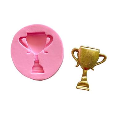 Imagem de Molde de silicone troféu taça futebol