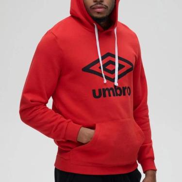 Imagem de Blusão Umbro Essential Vermelha Unisex, Vermelho, P, Masculino