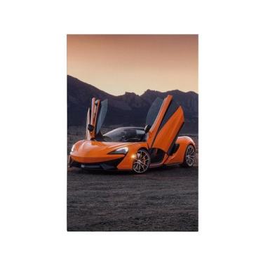 Imagem de Quadro Decorativo Canvas Super Carro Laranja Esportivo Sala - DELIQUAD
