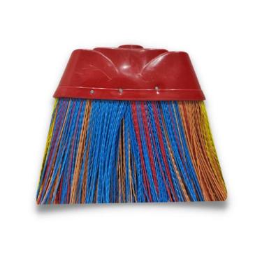 Imagem de Vassoura Piacava de Nylon Sem Cabo Limpeza Interna Externa Prática Res