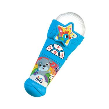 Imagem de Microfone Musical - Kids Hits - Musicas Populares - com luzes - azul SHINY TOYS