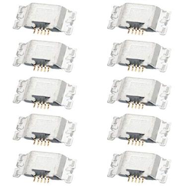 Imagem de YUNCHAO Acessórios telefônicos 10 PCs Carregando Connector de porta para Motorola Moto G5S Plus Substituição do telefone celular