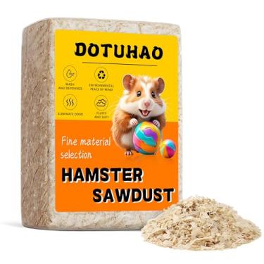 Imagem de DOTUHAO Roupa de cama para hamster de 500 g, serragem, aparas de madeira, aparas de pinheiro, cama de porquinho da índia, cama de coelho, cama de rato, roupa de cama para animais pequenos, roupa de