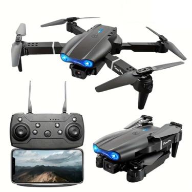 Imagem de Drone E99 com câmera, drone quadricóptero RC dobrável, brinquedos de controle remoto para iniciantes e homens, UAV acessível,melhor escolha para presentes