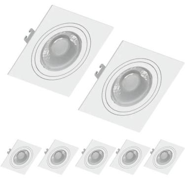 Imagem de 7 Spot Recuado Save Energy Par30 E27 Embutir Quadrado