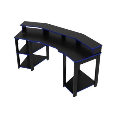 Imagem de Tecno Mobili, Mesa Gamer ME4167 Preto/Azul