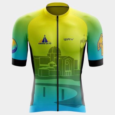 Imagem de Camisa Way Premium de Ciclismo Masculino Manga Curta Proteção Uv 3 Bol