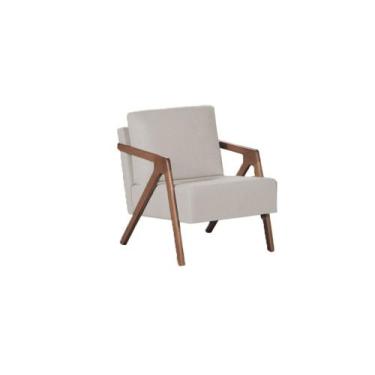 Imagem de Poltrona Jade Linho - Cinza - Ferreira Estofados