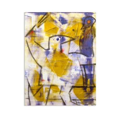 Imagem de Arte de parede Max Ernst, placa de escola de pássaros, reproduções de arte em tela pinturas famosas pôsteres impressão de Max Ernst imagens abstratas decoração de parede 110 x 80 cm (43 x 31 pol) sem