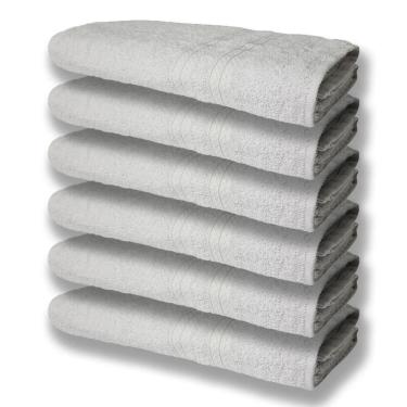 Imagem de 6 Toalhas Grande Super Felpudas E Grossa 80x150 Branco