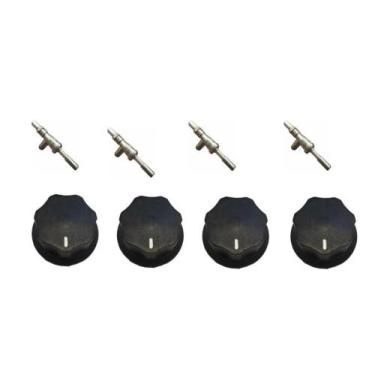 Imagem de Registro Ramal Para Chapa de Lanche Chapeira Com Injetor e Botões 4 Pe