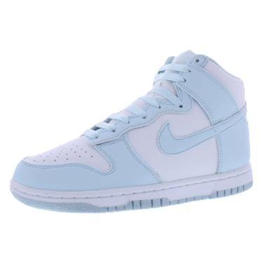 Imagem de Nike Tênis feminino Dunk High Next Nature (FV5960-100, branco/branco/azul gelo), Branco/Branco/Azul Glaciar, 38