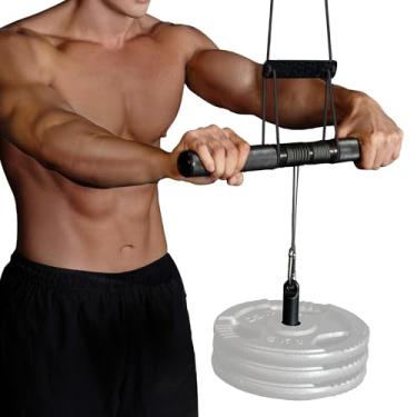 Imagem de GD Rolo de pulso para pendurar no antebraço - Equipamento de exercício para fortalecimento do antebraço, treinador de pulso para construção muscular e prevenção de lesões, força de aperto de mão (rolo