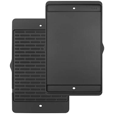Imagem de 7566 Cast Iron Grill Griddle for Weber Genesis 300 Series Gas Grills, Griddle Accessories for Weber Genesis E-310 S-310 E-320 S-320 E-330 S-330 EP-310 EP-320 EP-330 CEP-310 Burner Gas Grills,1Pack