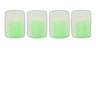 Imagem de Bico Tampa Válvula Pneu Carro Moto Luminoso Fluorescente 4Pc - Flower 