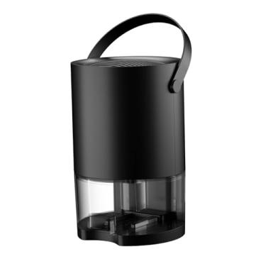 Imagem de Ioensy Desumidificador portátil com plugue UE, eficiente, baixo ruído, tanque de água de 1200 ml, desligamento automático, silencioso para quarto, Preto