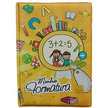 Imagem de Álbum De Fotos Capa Formatura Infantil Abc Amarelo 40 Fotos