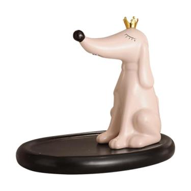 Imagem de predolo Chaveiro para cachorro, estatuetas de cachorro, presentes, escultura de animal de cerâmica engraçada, estátua, ornamento para mesa de inauguração,