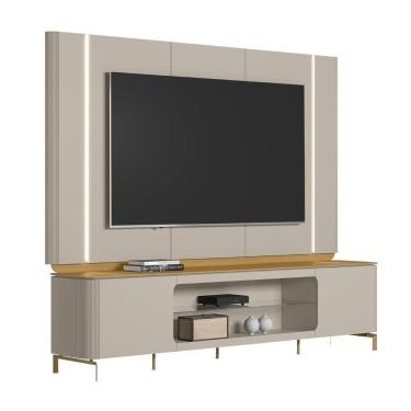 Imagem de Painel 75 Pol E Rack Bancada 239cm Martan Tauari/off L06 - Mpozenato