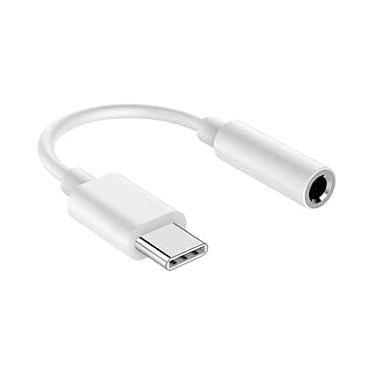 Imagem de Cabo Adaptador P2 para USB Tipo C Conversor de Áudio Digital 3.5mm para Tipo-C Compatível com Fones de Ouvido com Microfone, Headset Estéreo, Celulares Android ios Porta USB-C