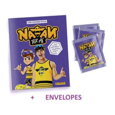 Imagem de Envelope Natan Por Aí 10 Envelopes = 50 Cromos + Album Capa Cartão - C