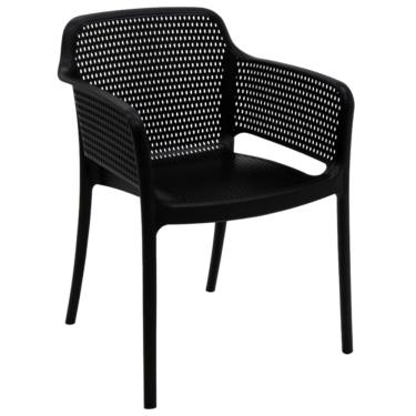 Imagem de Cadeira Tramontina Gabriela Preta em Polipropileno e Fibra de Vidro