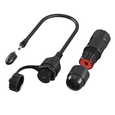 Imagem de BarBaren Para mini cabo Starlink, para cabo Starlink DC para adaptador USB C com acoplador à prova d'água para mini acessórios Starlink funciona com fonte PD 28V/20V (use qualquer cabo USB-C)