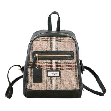 Imagem de TartanAire Mochila vintage para laptop feminina casual fashion bolsas de viagem com grande capacidade para livros escolares, Vermelho, verde, 11.4*4.7*9.4 inches