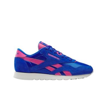 Imagem de Reebok Tênis feminino Cl Nylon Mh Fashion, Azul ideal/rosa verdadeiro/giz, 36