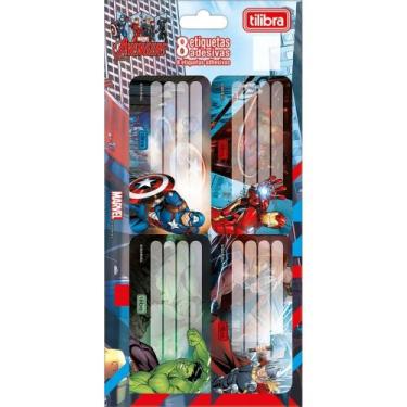Imagem de Etiqueta Escolar Decorada Avengers C/8ETIQ. 100X208MM - Tilibra