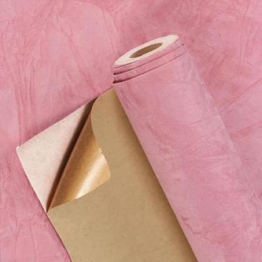 Imagem de Forro de papel autoadesivo de veludo para gaveta de joias, tecido artesanal, descascar e colar, forro de veludo macio para gaveta faça você mesmo (17,7 x 78,20 cm rosa)
