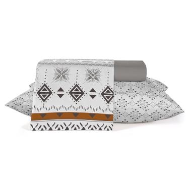 Imagem de Jogo Roupa de Cama King 4 peças, 200 fios Misto Teka Elegance