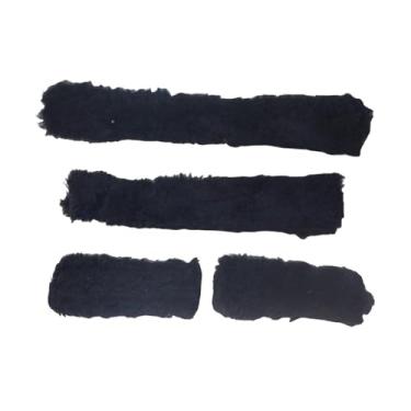 Imagem de oshhni 4 peças de cabresto para cavalos, fácil manutenção, versátil, respirável, oferecendo conforto e proteção, protetoras, Preto