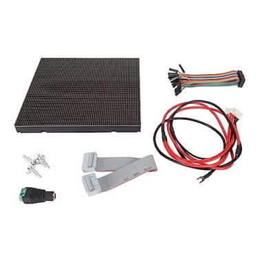 Imagem de Zhjvihx RGB LED Screen Painel, Tela de LED Brilhante Ajustável 64x64 Pixels Compatíveis Com 5V 4A Cascade para Cercas de Publicidade