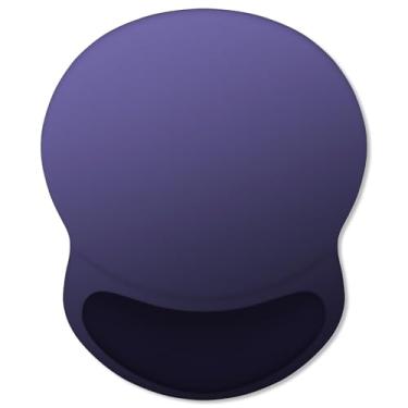 Imagem de ITNRSIIET Mouse pad ergonômico com descanso de pulso em gel confortável, base de poliuretano antiderrapante, superfície texturizada lisa, reduz a fadiga das mãos e a dor no pulso, 21 x 19 cm para