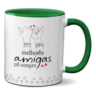 Imagem de Caneca Presente Melhores Amigas Para Sempre Laço De Amizade (Verde)